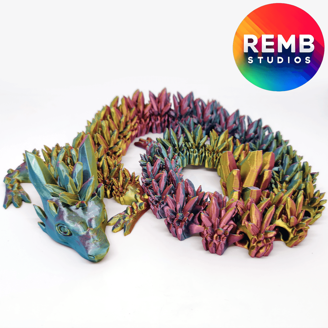  Articulated Crystal Dragon | Flexi Crystal Dragon 3d model