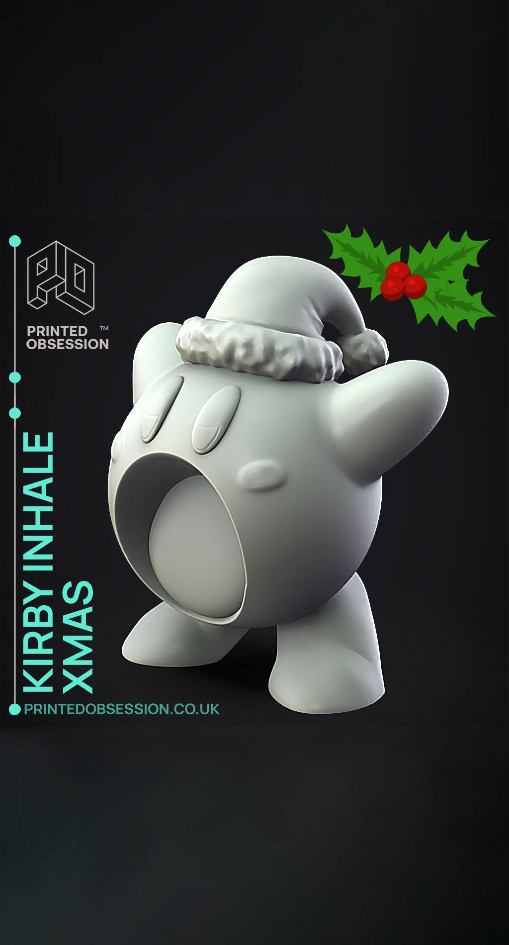 kirby inhale xmas - Kirbys Adventure - Fan Art 3d model