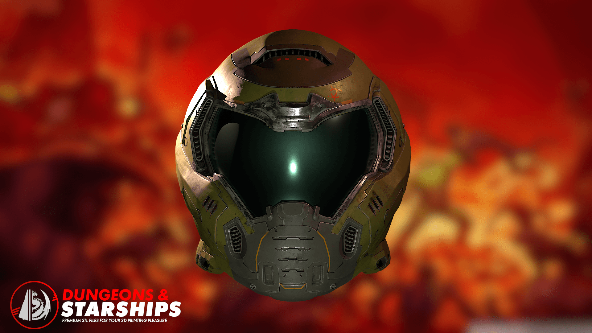 Praetorian Helmet - Doom 2016 3d model