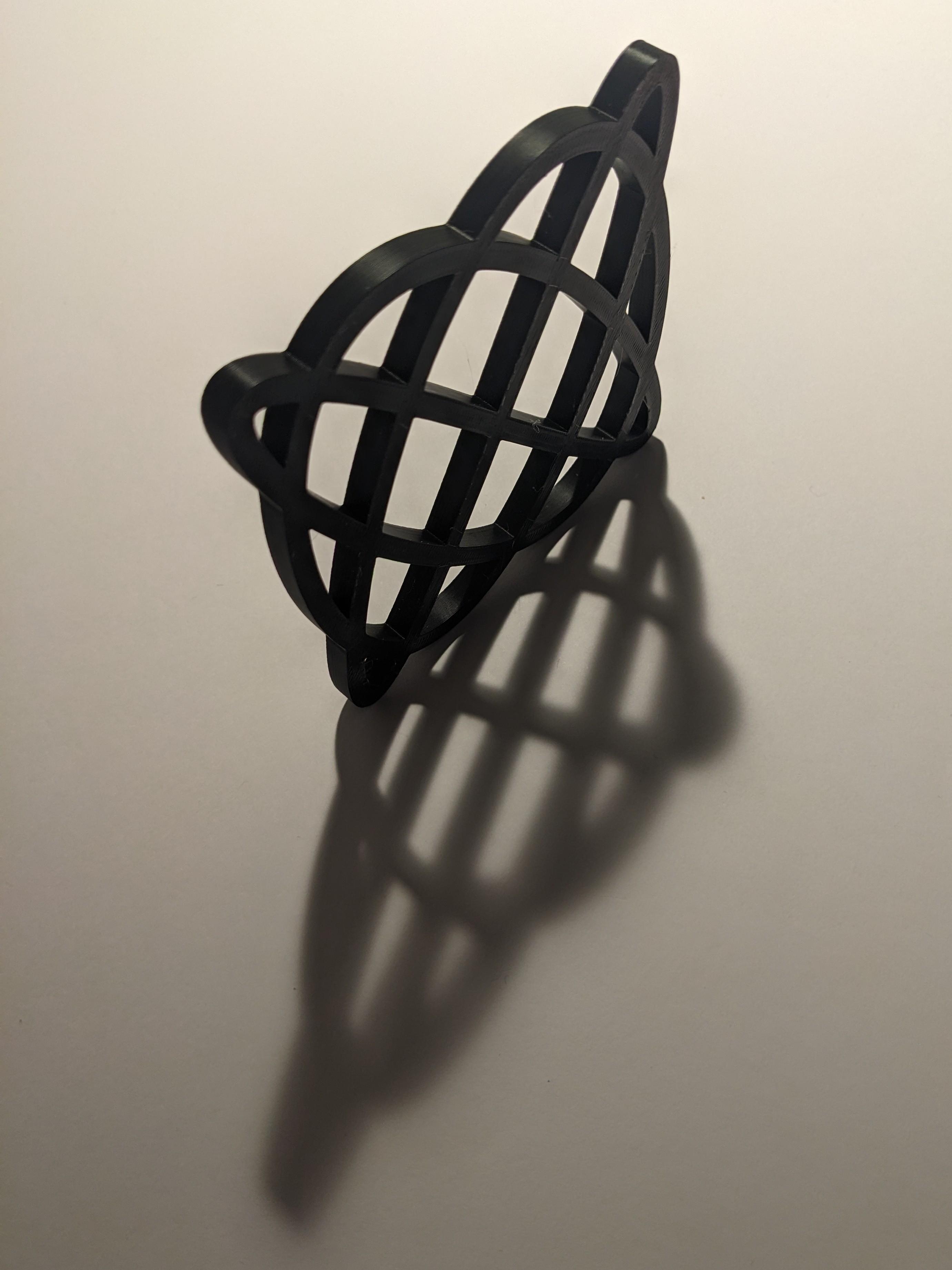 Lissajous Figure Wall Art Coaster 3d model