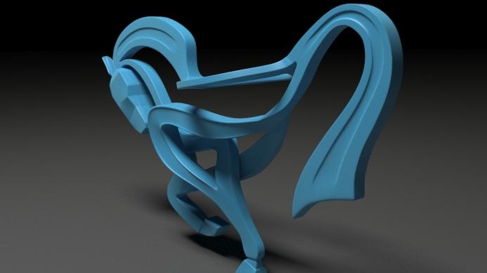 horse wood  style2.stl 3d model