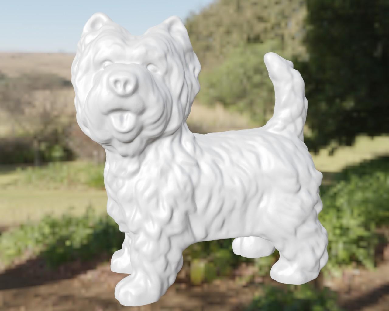 West highland terrier 3d model