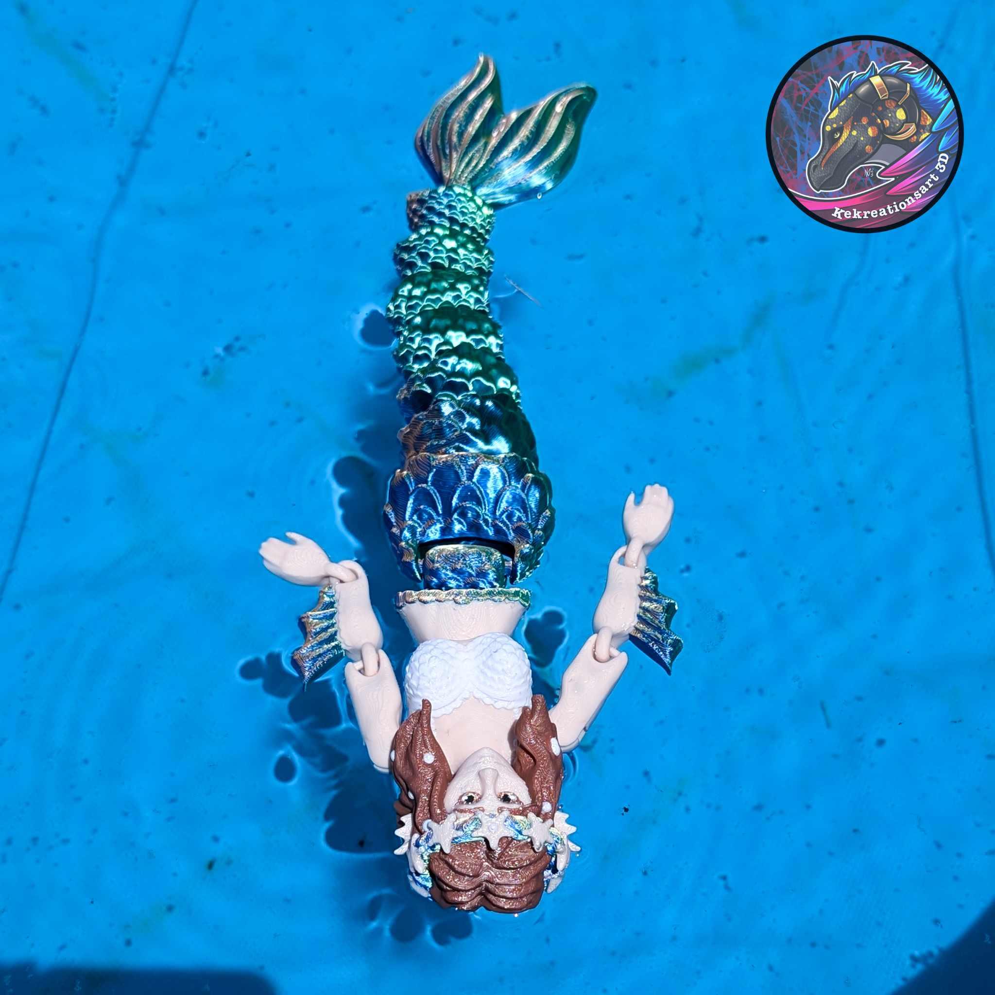 Flexi Mermaid Doll 3d model