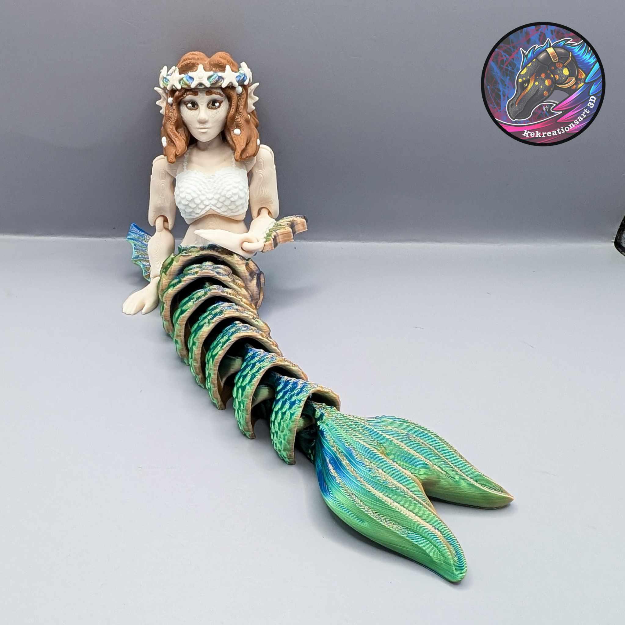 Flexi Mermaid Doll 3d model