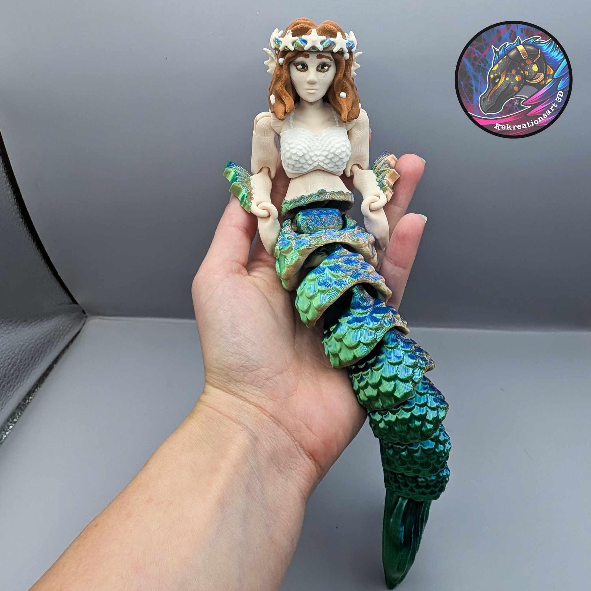 Flexi Mermaid Doll 3d model