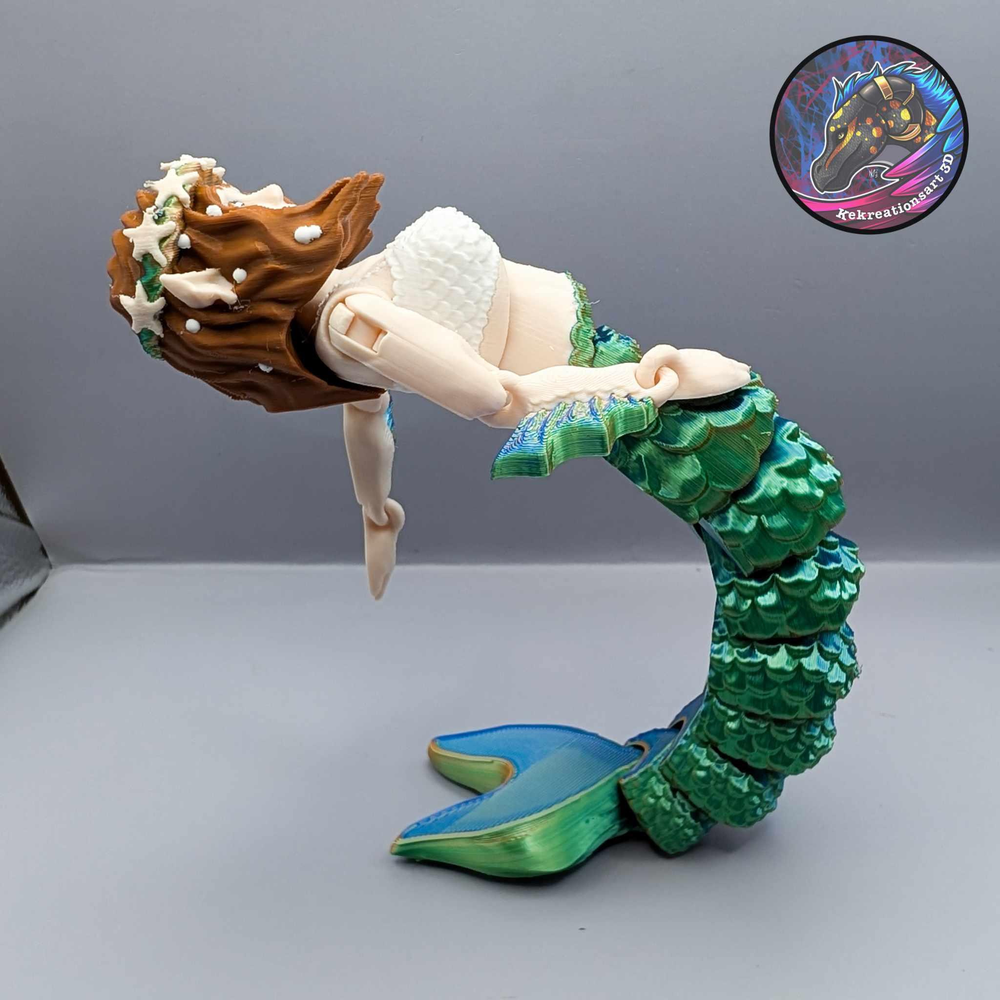 Flexi Mermaid Doll 3d model