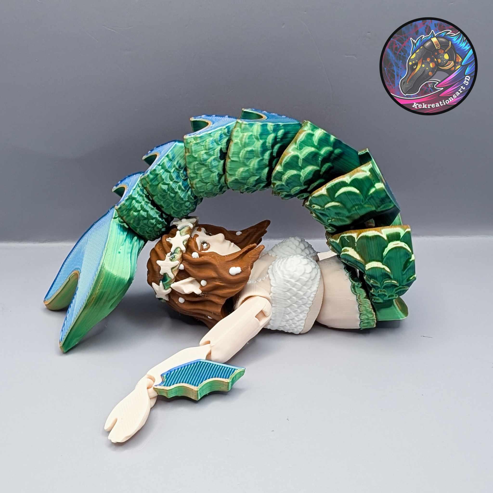 Flexi Mermaid Doll 3d model
