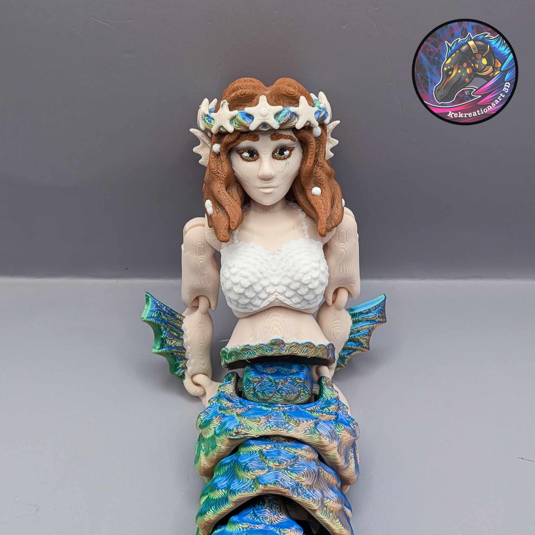 Flexi Mermaid Doll 3d model