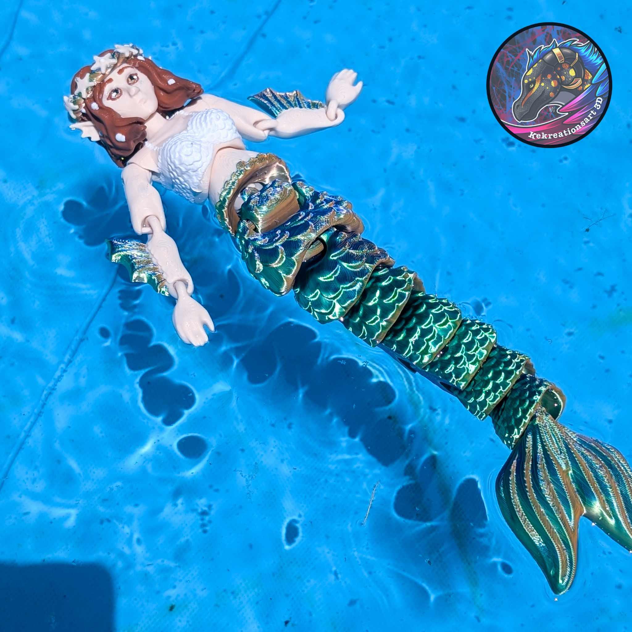 Flexi Mermaid Doll 3d model