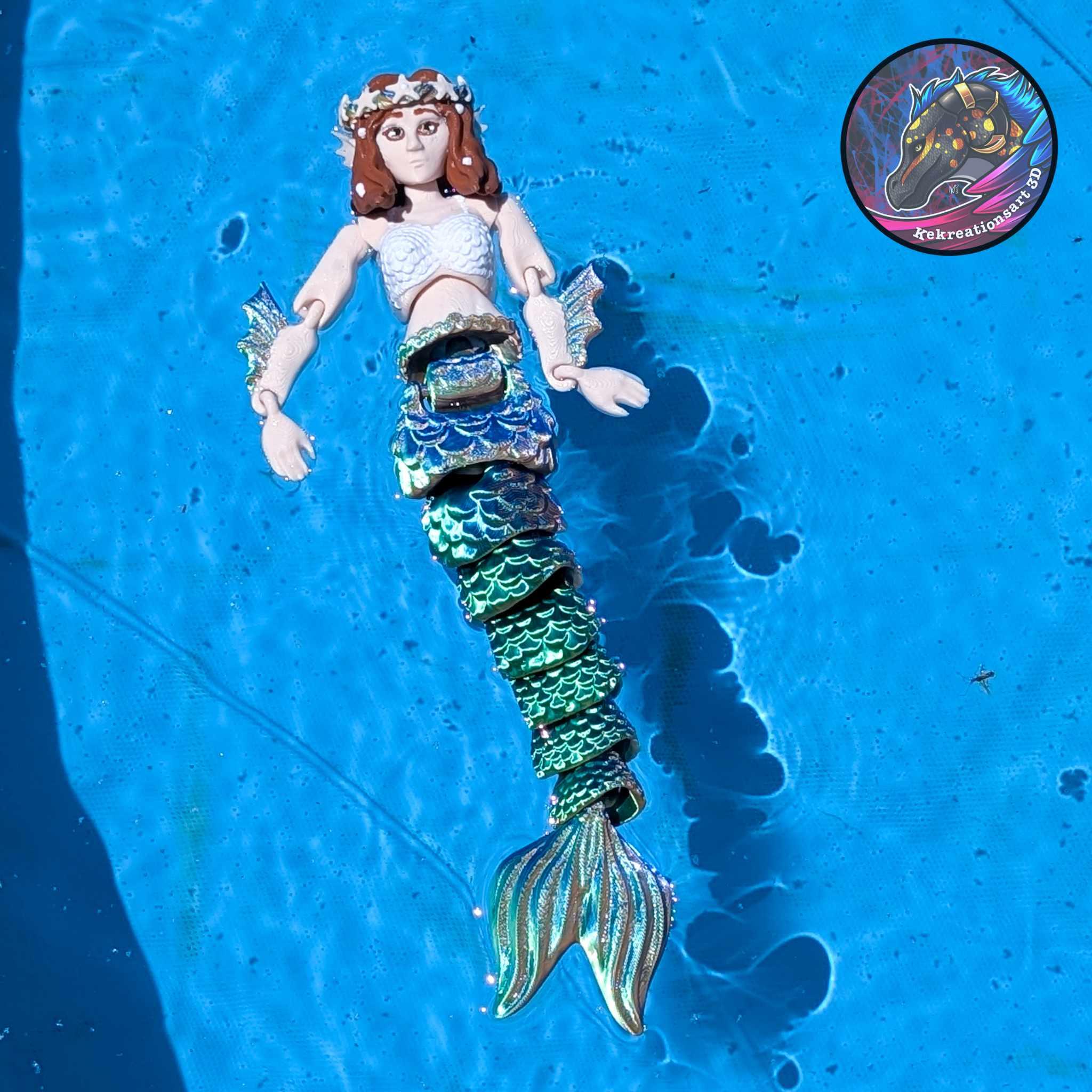 Flexi Mermaid Doll 3d model