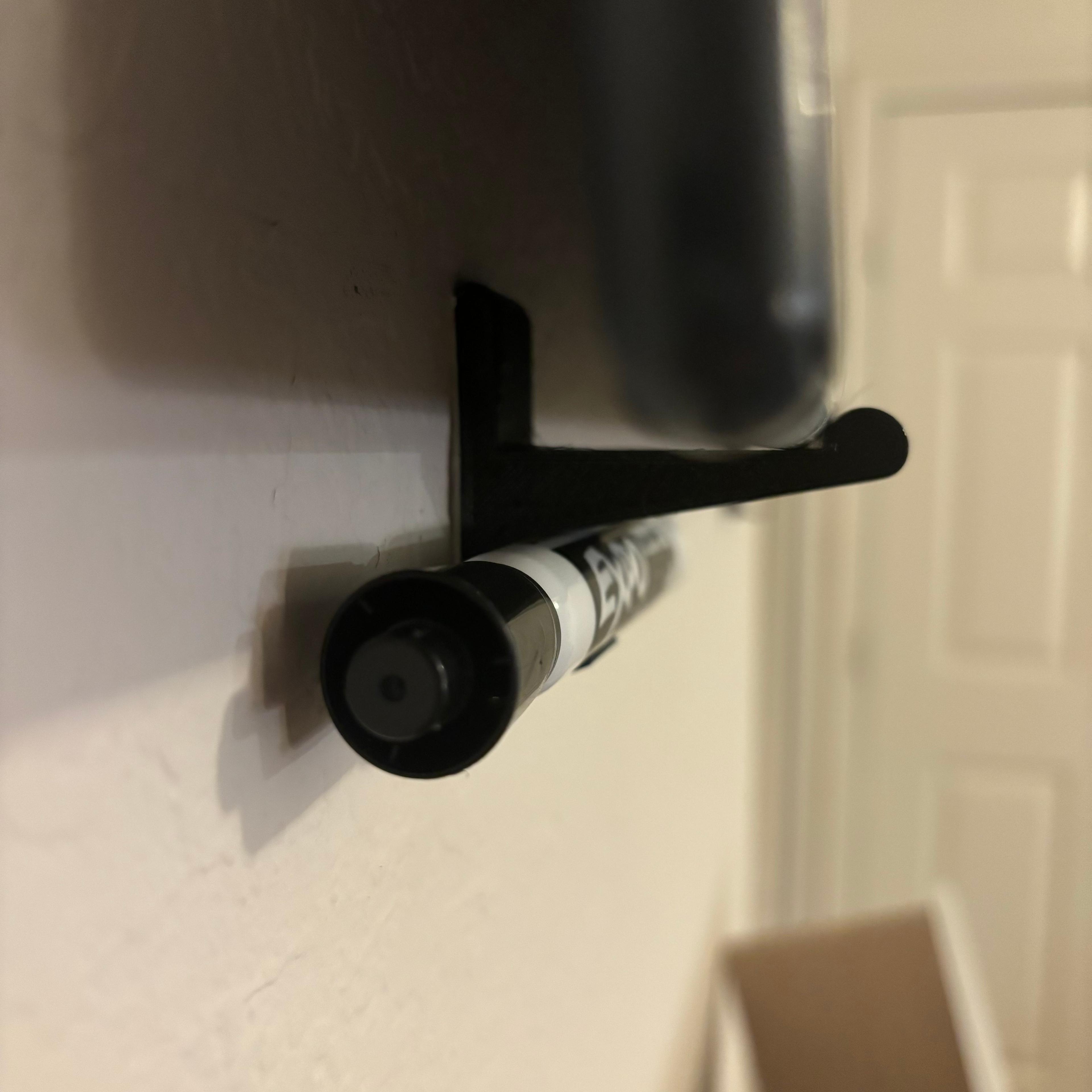 Whiteboard wall mount with marker storage 3d model