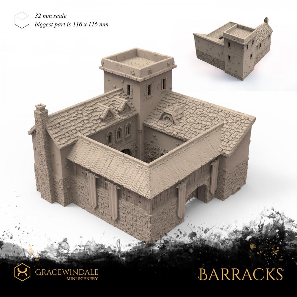 Barracks 3d model