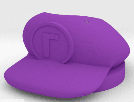 BEYBLADE WALUIGI'S HAT | COMPLETE | SUPER MARIO SERIES 3d model