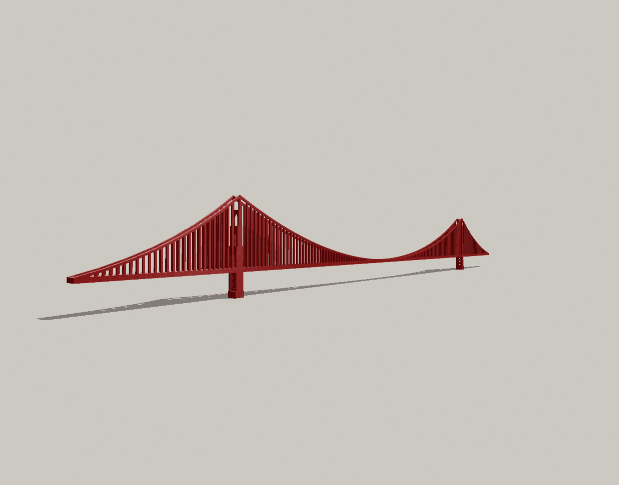 Golden Gate Bridge 3d model