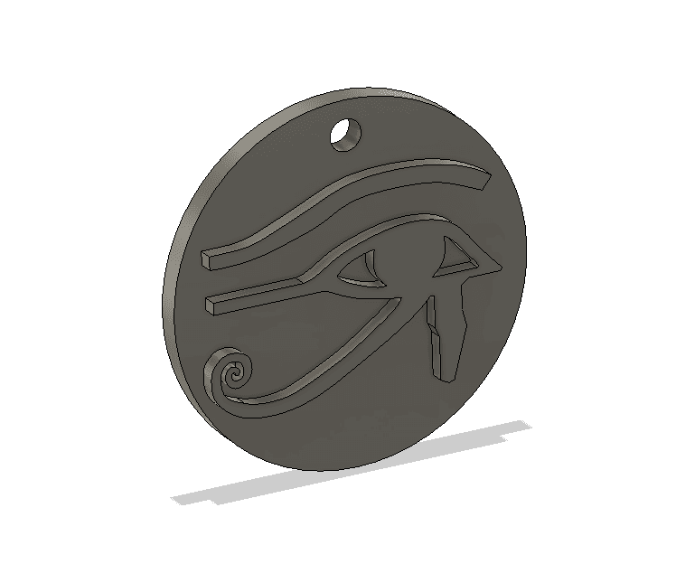 Horus eye keychain.stl 3d model