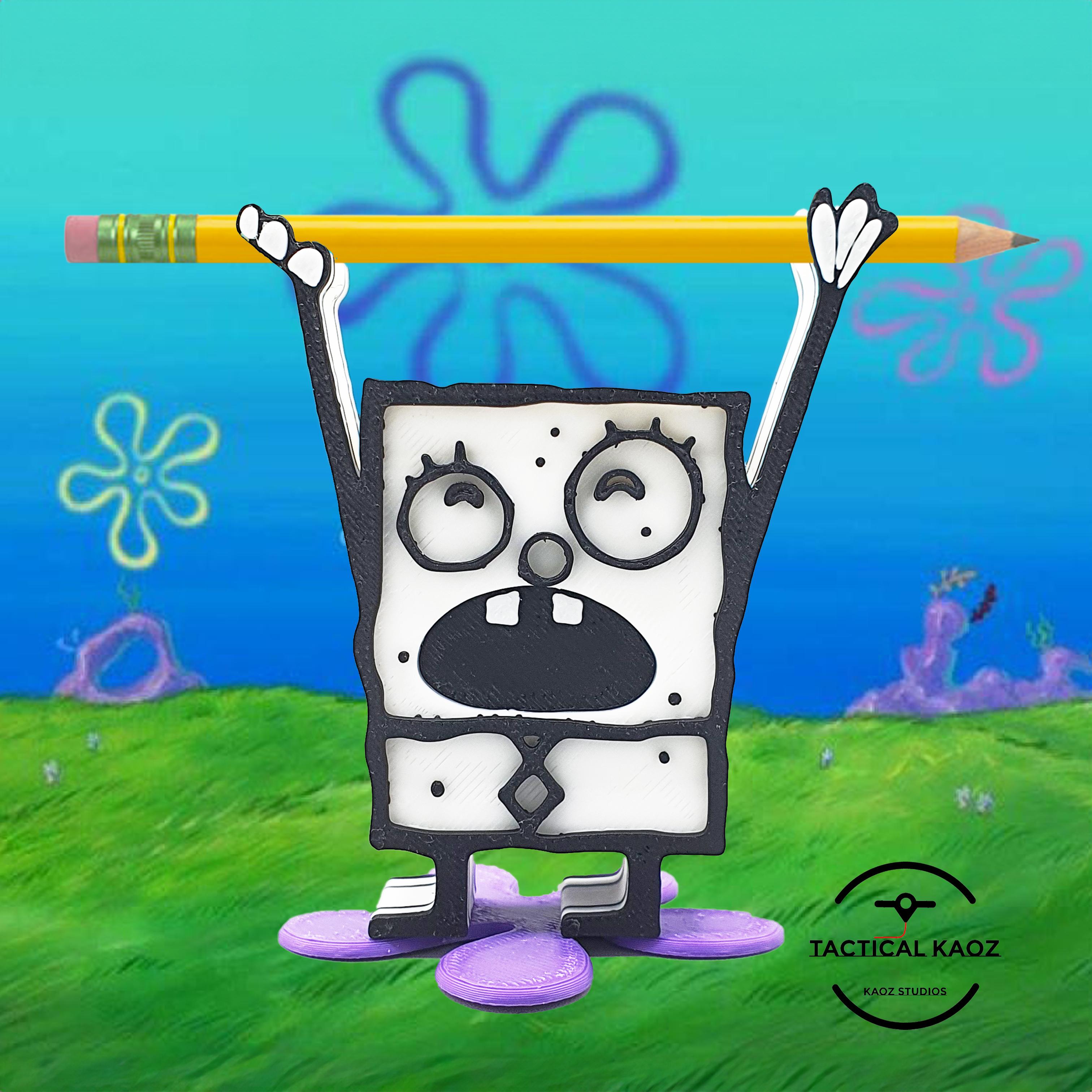 Sponge Bob Doodle Bob Pencil Holder 3d model