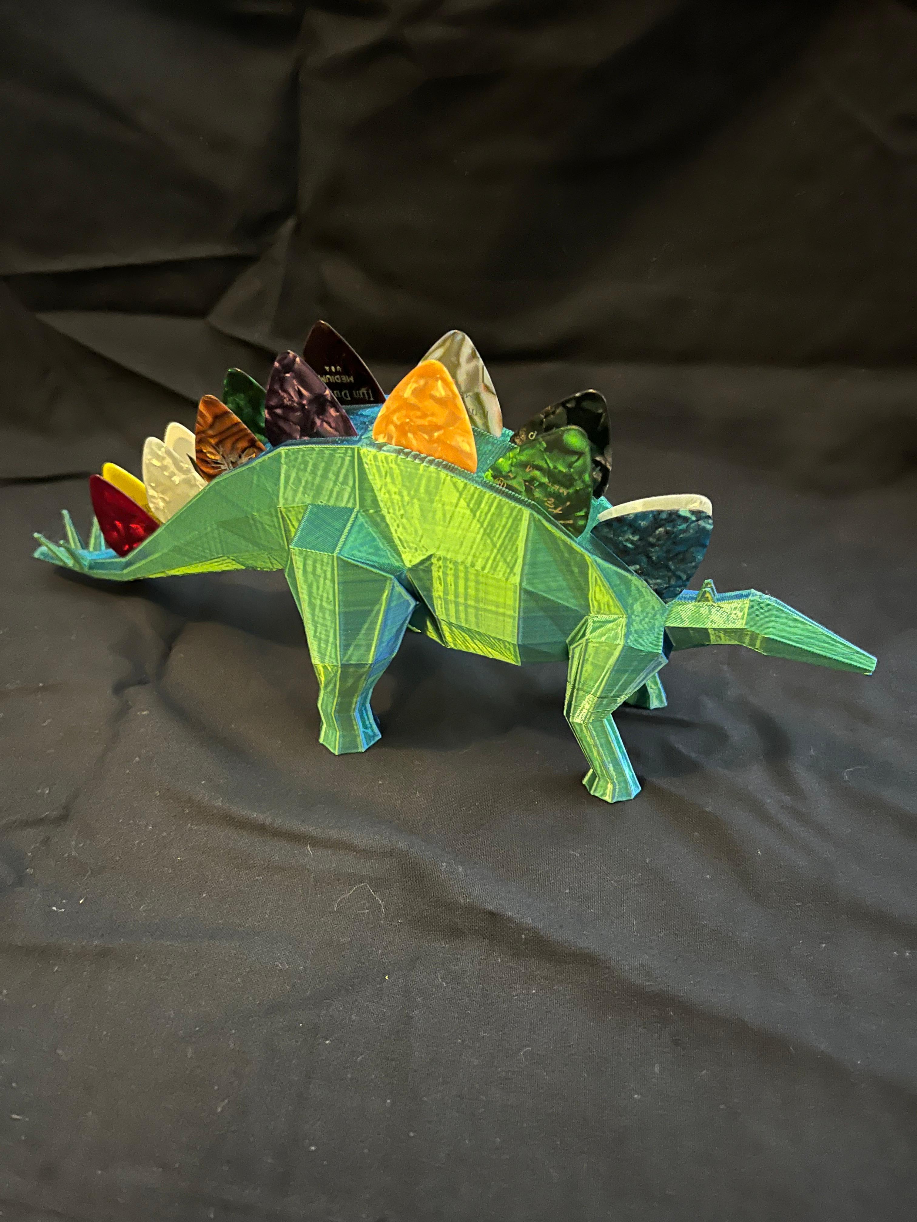 Stegosaurus pick holder stl.stl 3d model