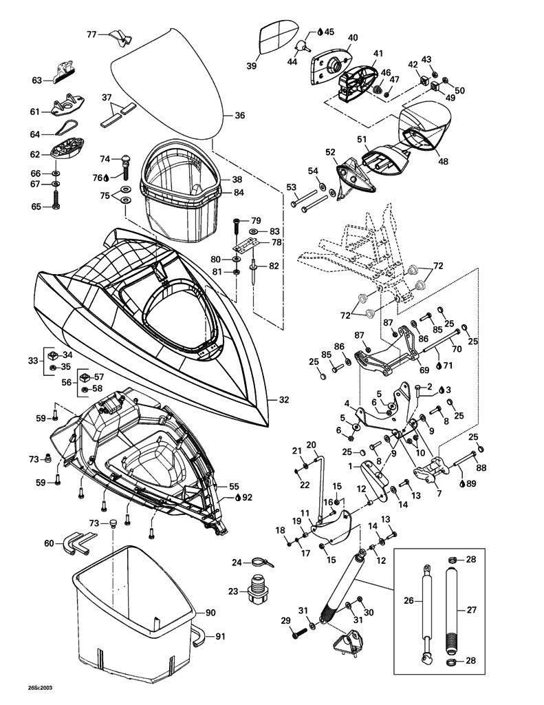 Sea-Doo front arm 3d model