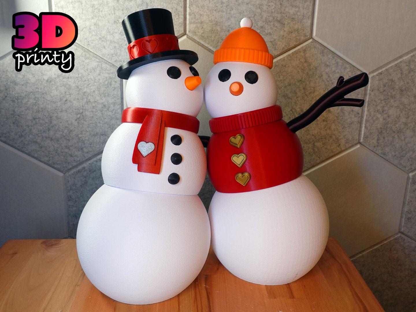 Giant Snowman - Valentine's Day Edition 3d model