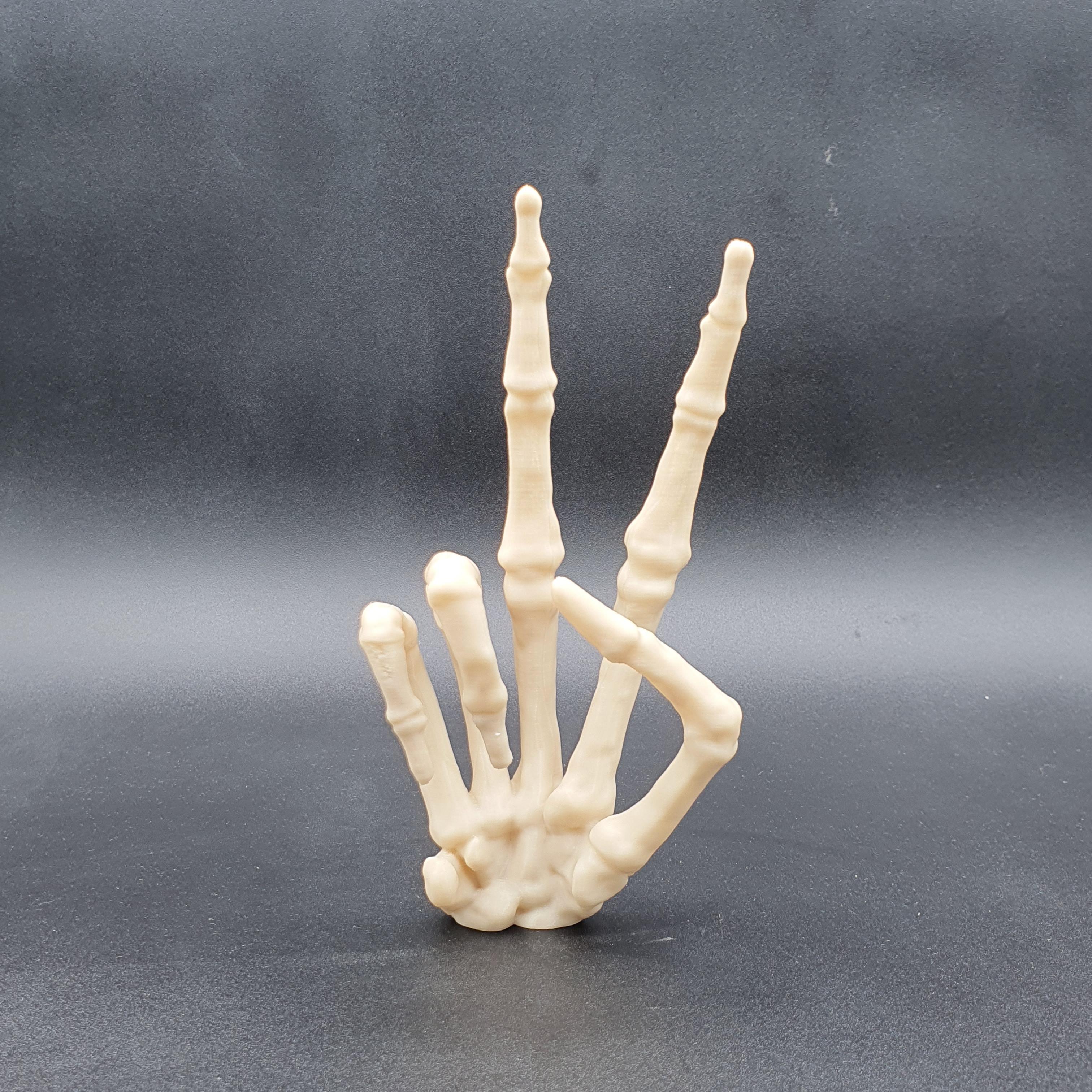 SKELETON HAND PEACE SIGN 3d model