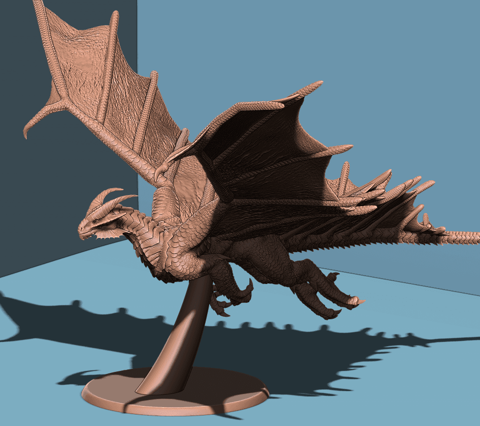 Copper Dragon Pack 3d model