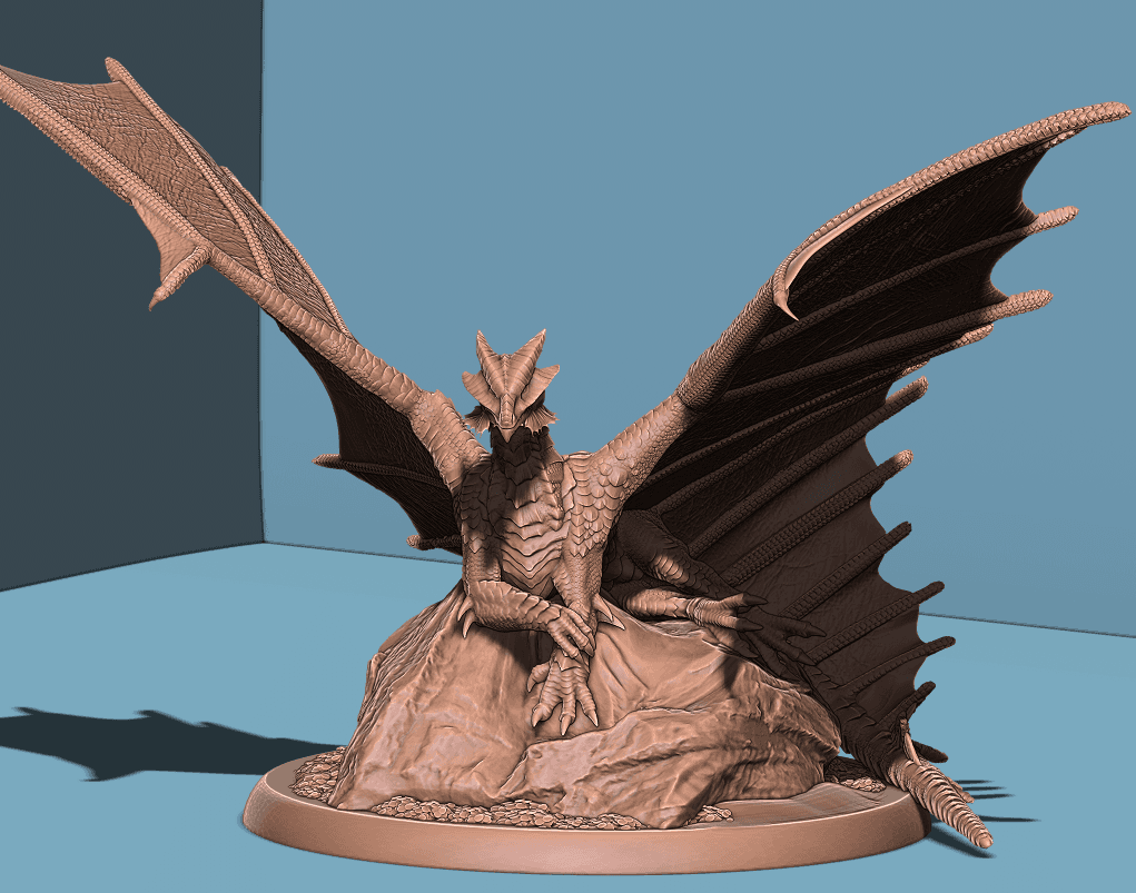 Copper Dragon Pack 3d model