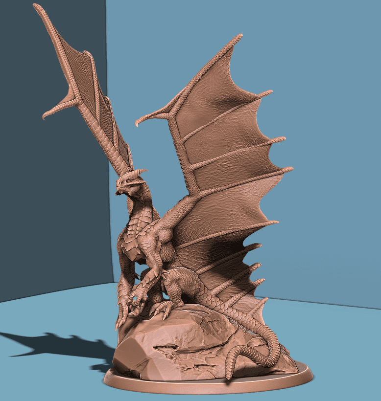 Copper Dragon Pack 3d model