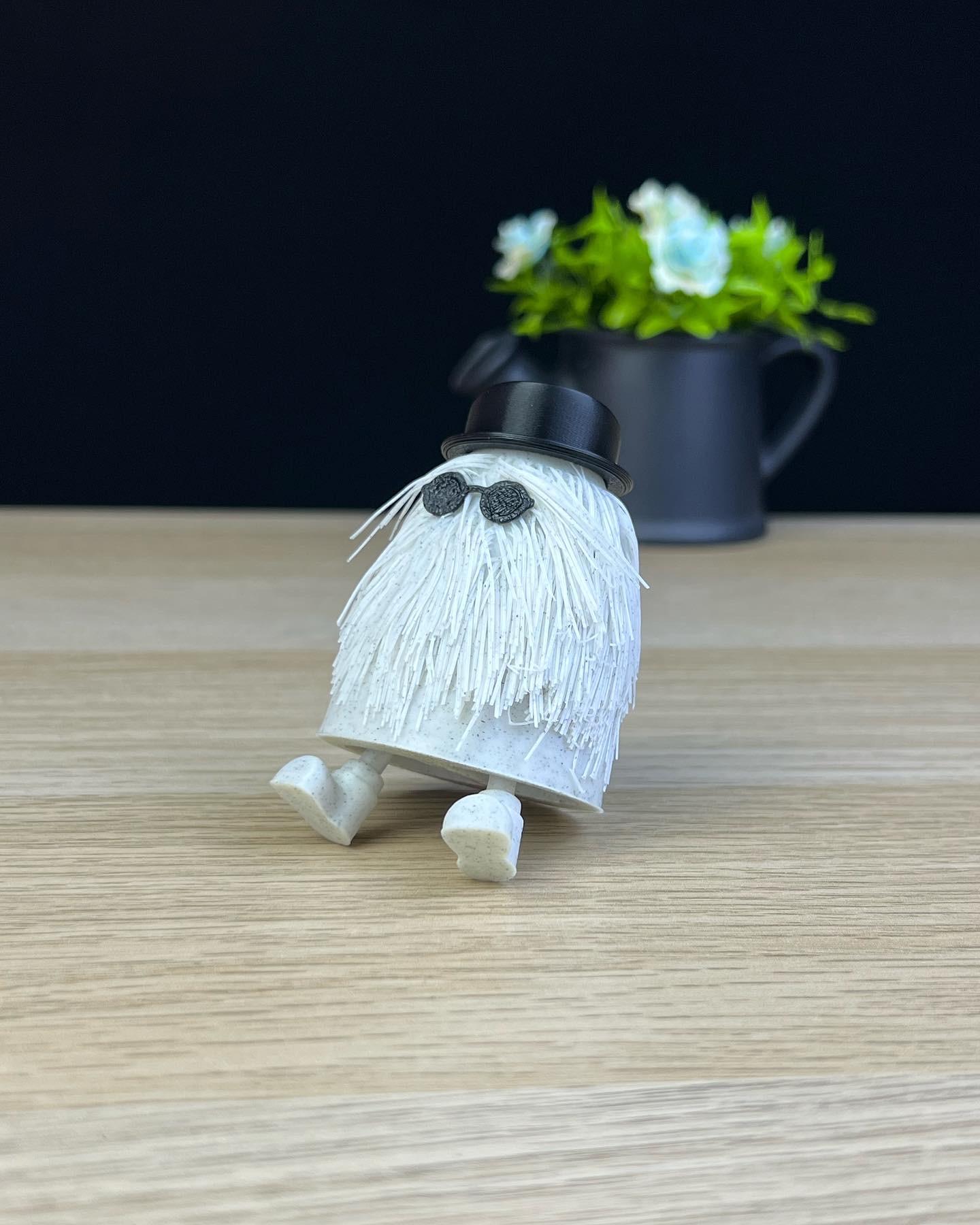 Cousin Itt with little legs  3d model