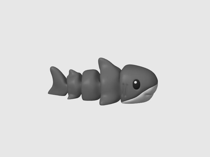 Sharkie Smiling Fidget 3d model