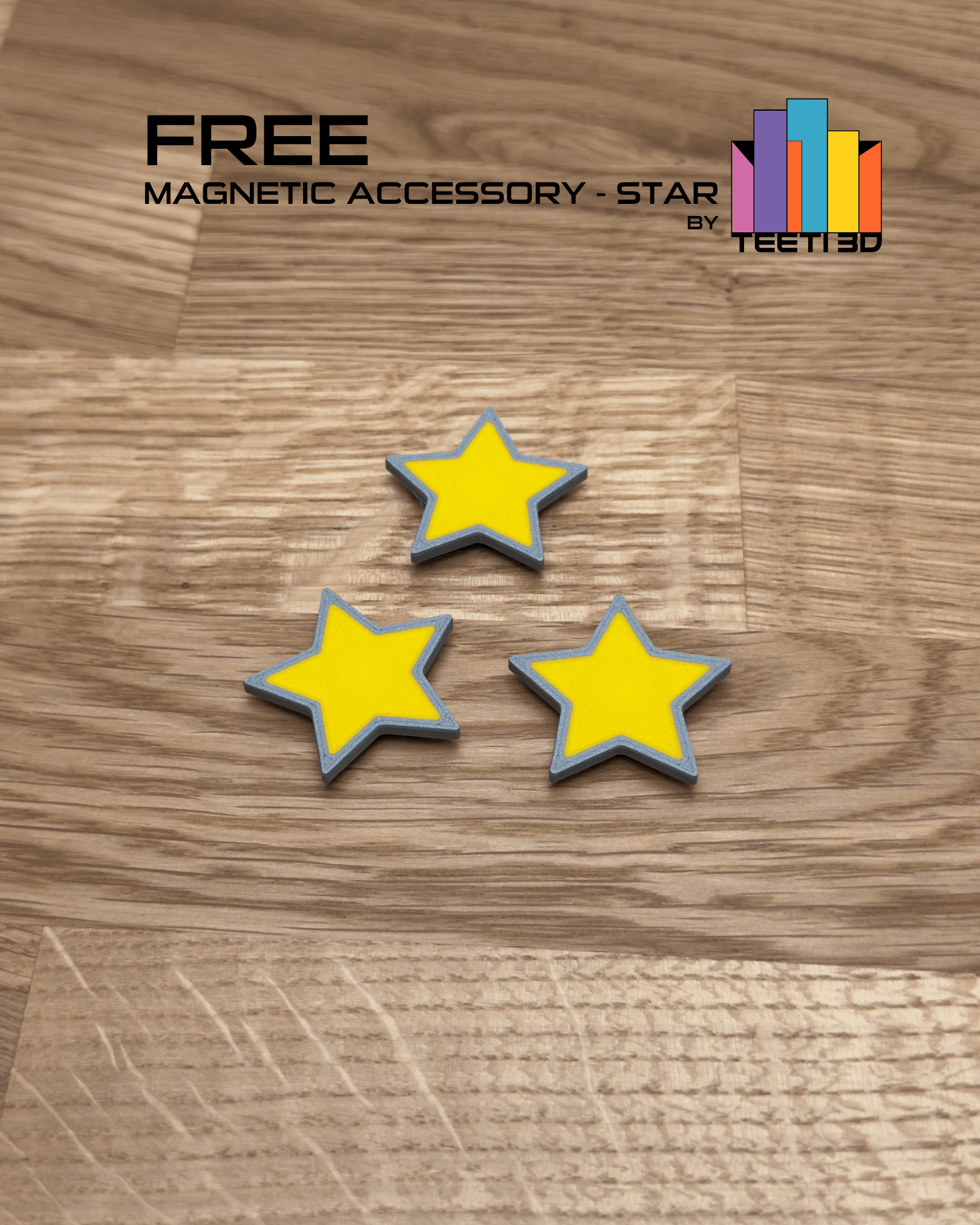 Magnetic Accesory - Star by TeeT3D 3d model