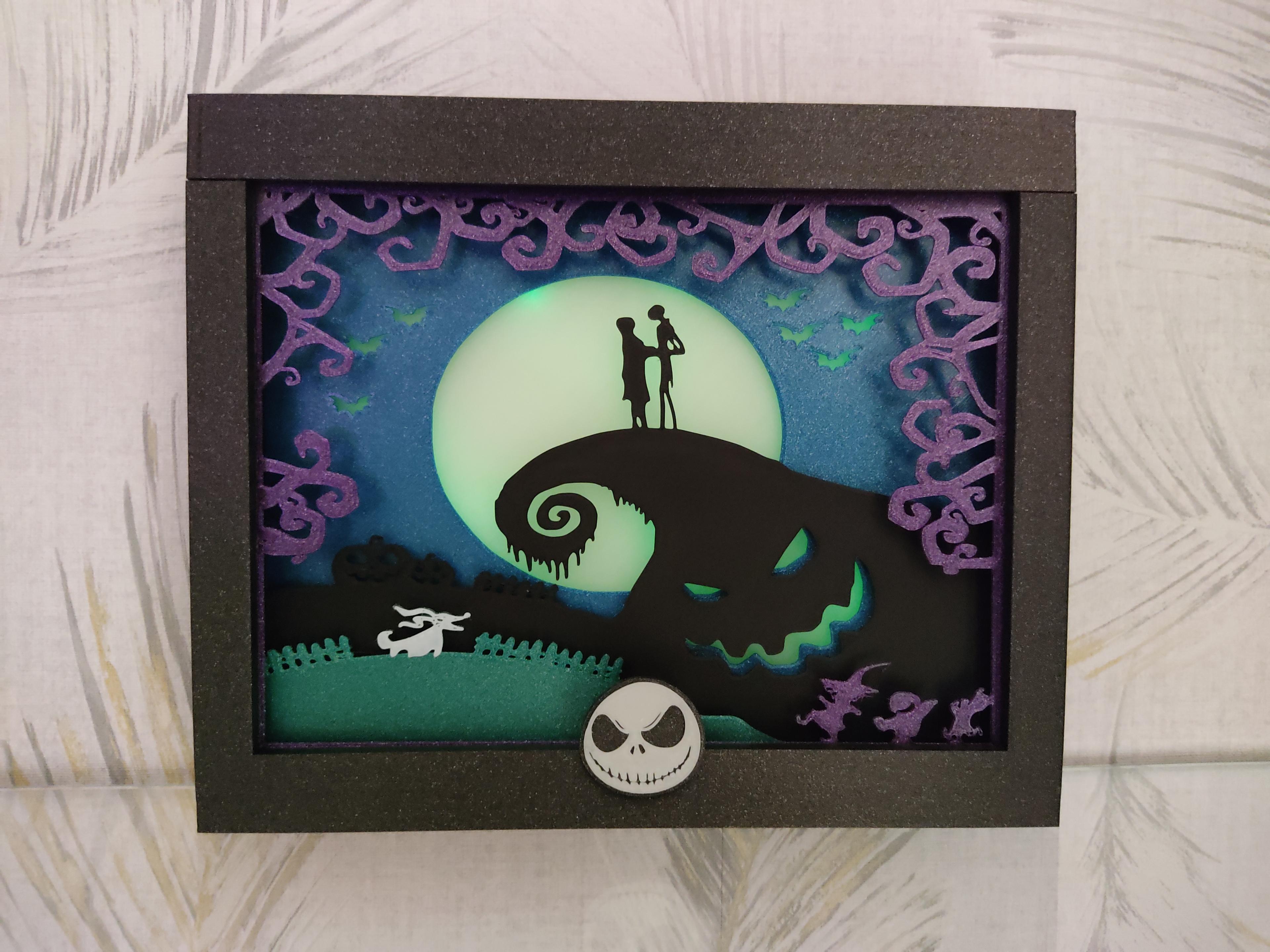 Nightmare Before Christmas Light and Shadow Box 3d model