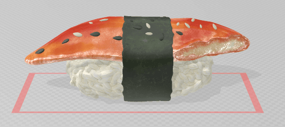 Unagi Sushi Roll 3d model