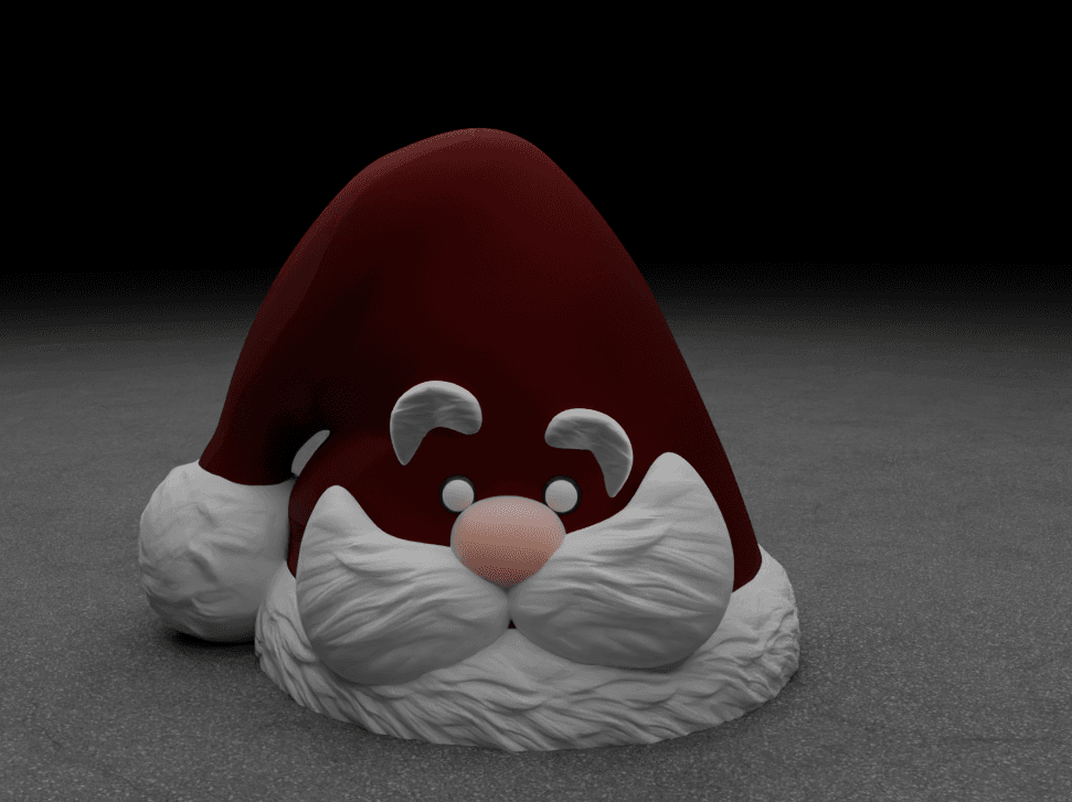 Christmas Santa Hat Print in Place 3d model