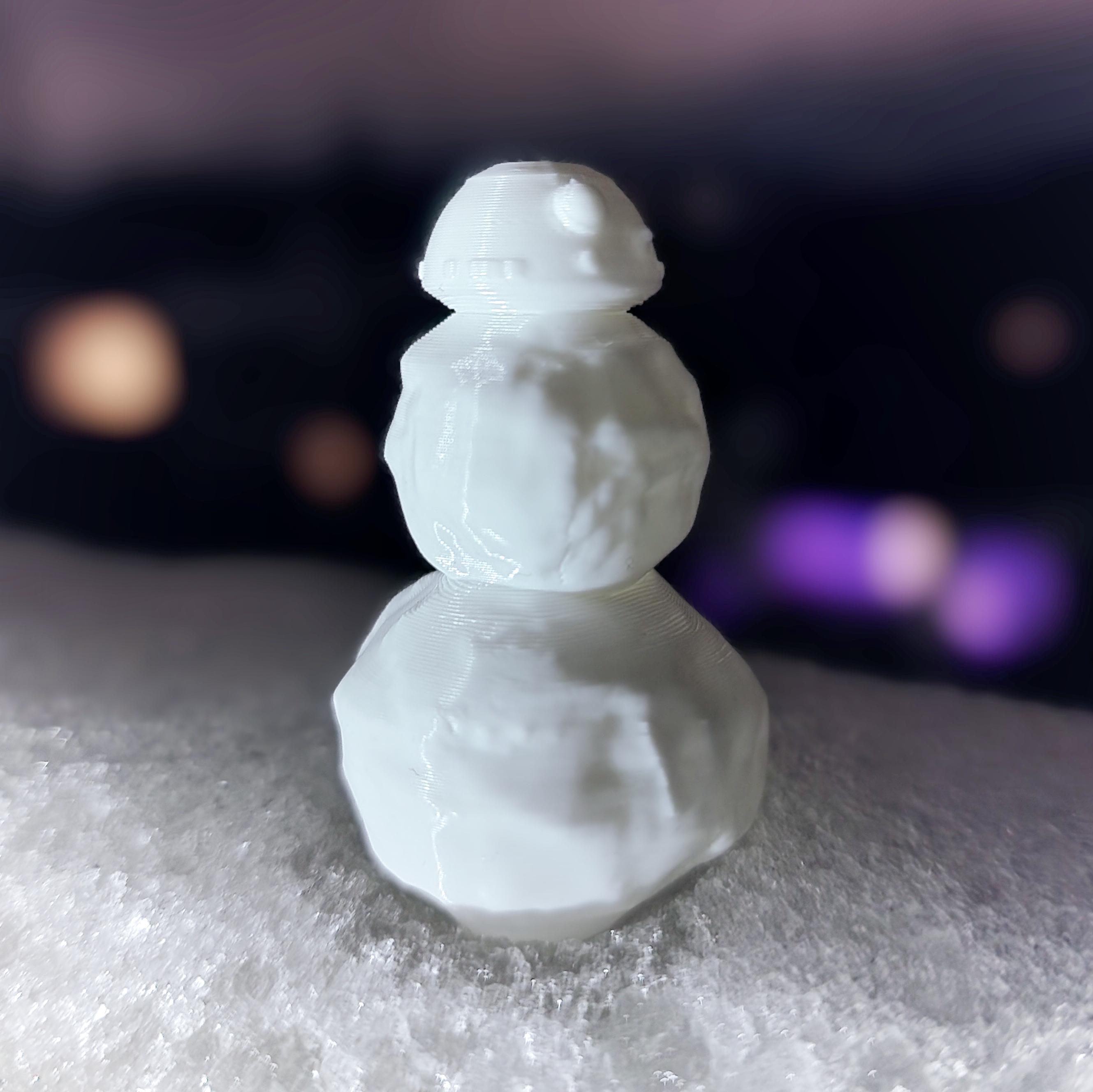 bb8SnowmanLiteral.stl - snowdroid! - 3d model