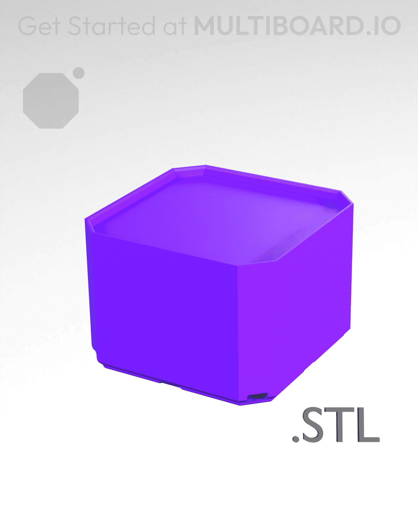 1x1x0·75 - Multibin Insert - STL Remixing File 3d model