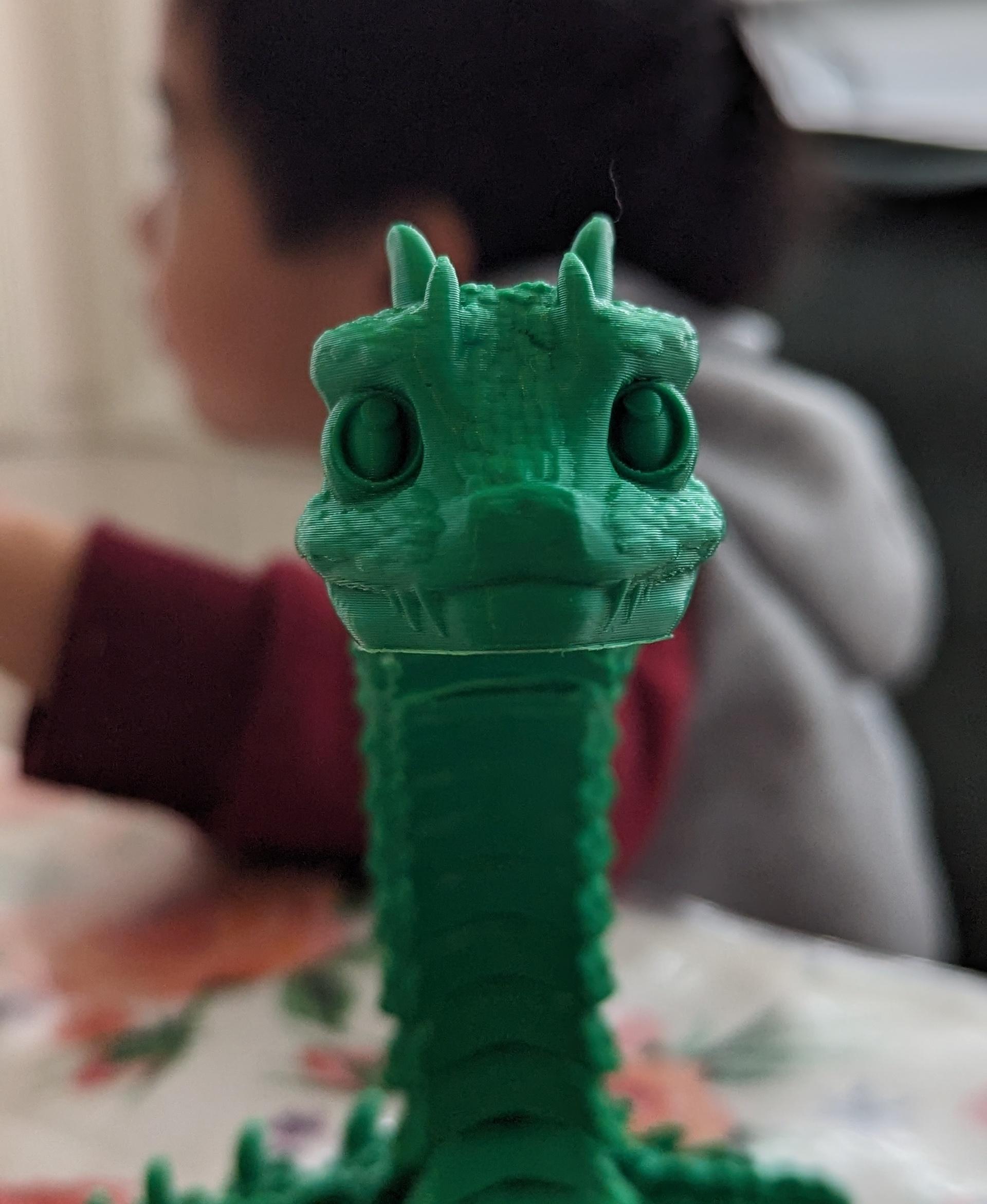 Baby Basilisk (Extra Long) - Articulated Snap-Flex Fidget (Loose Joints) 3d model