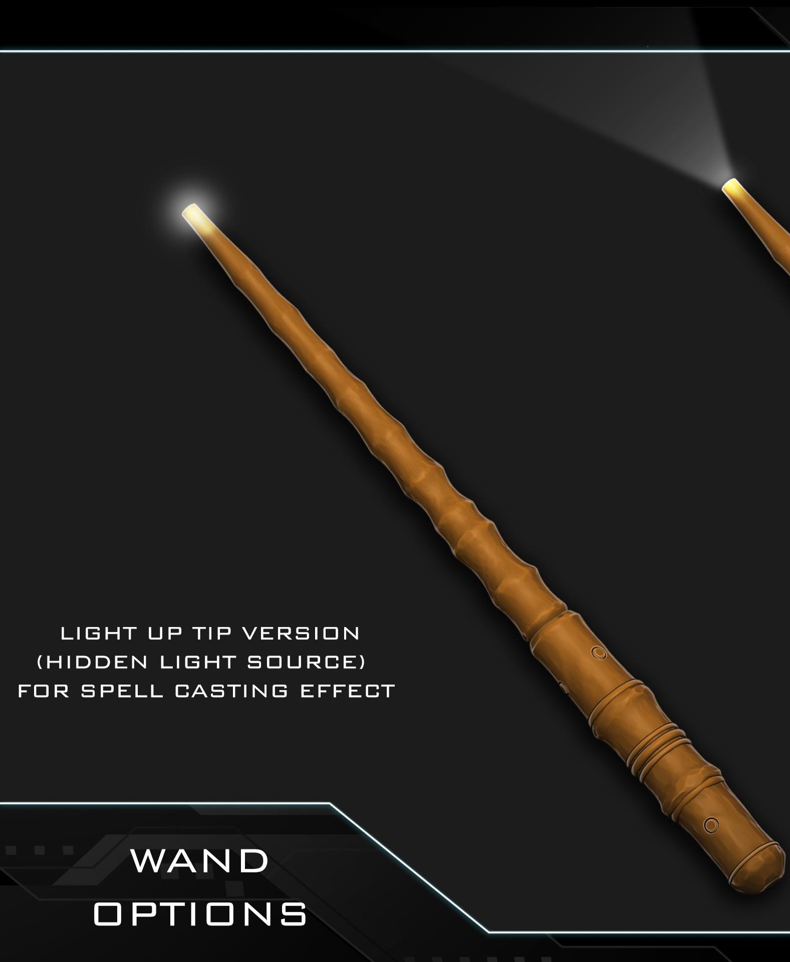 Light up Magic wand (functional) 3d model