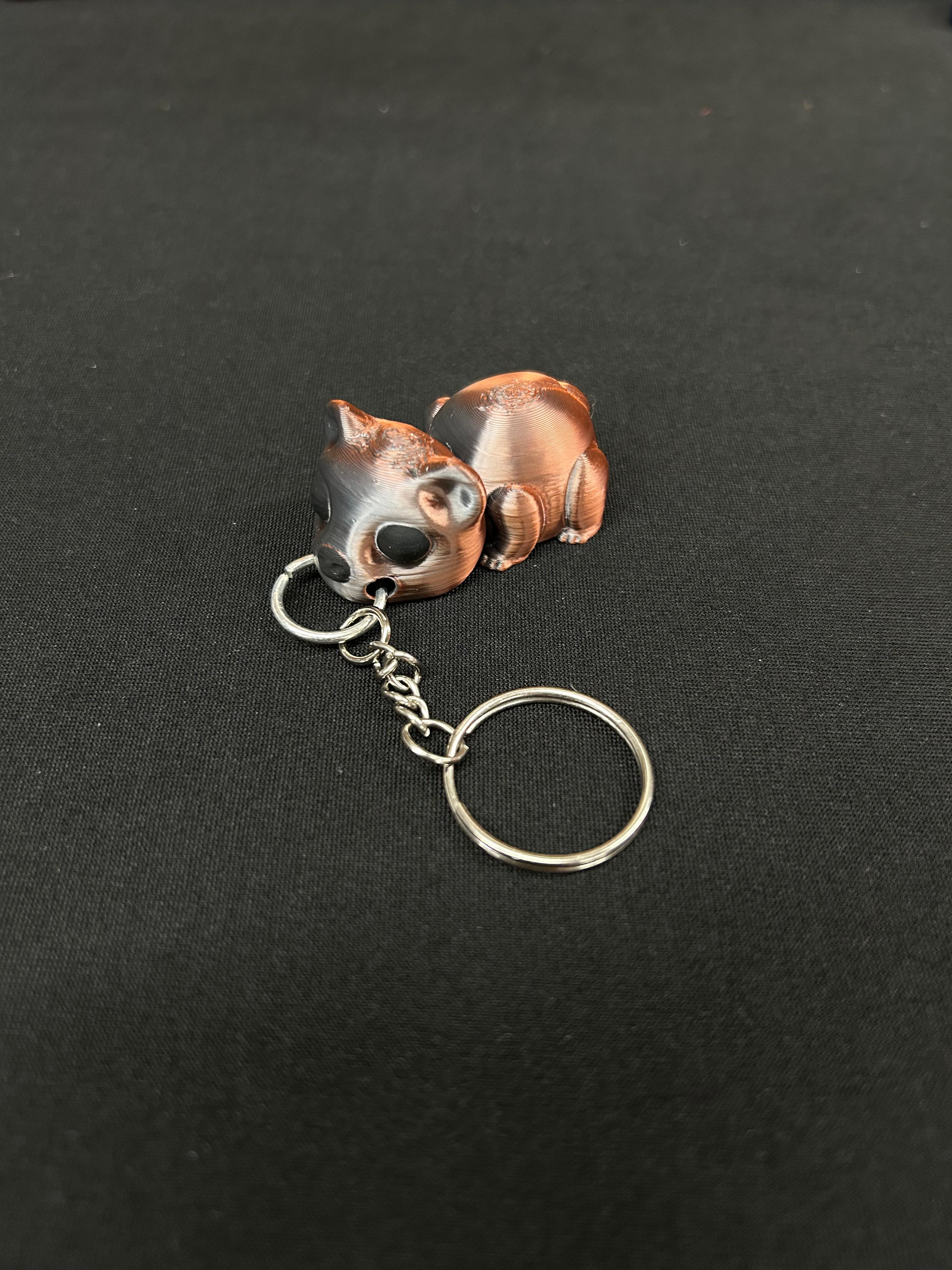 Bear Cub Keychain 3d model