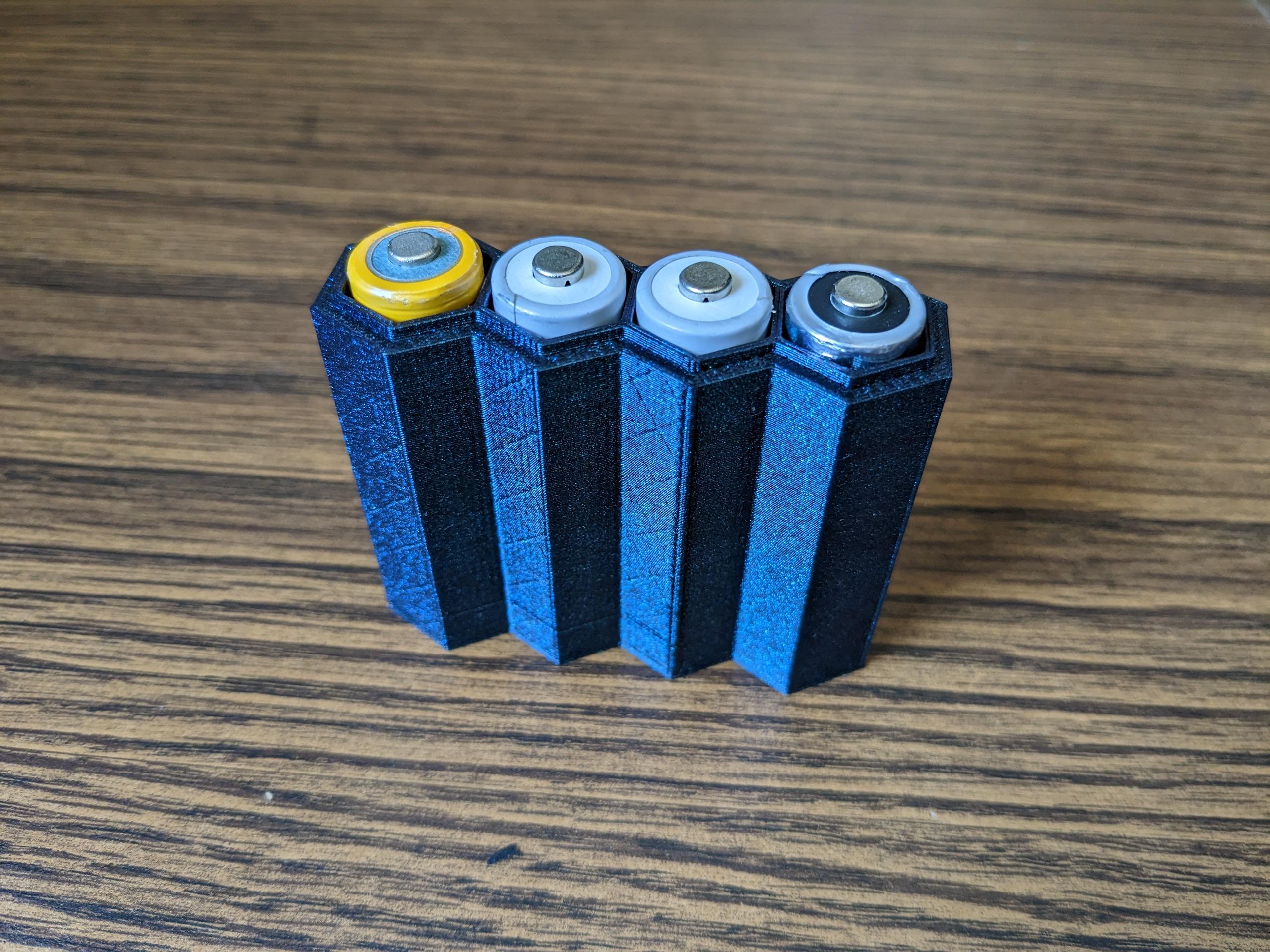 Stackable AA Battery Holder 3d model