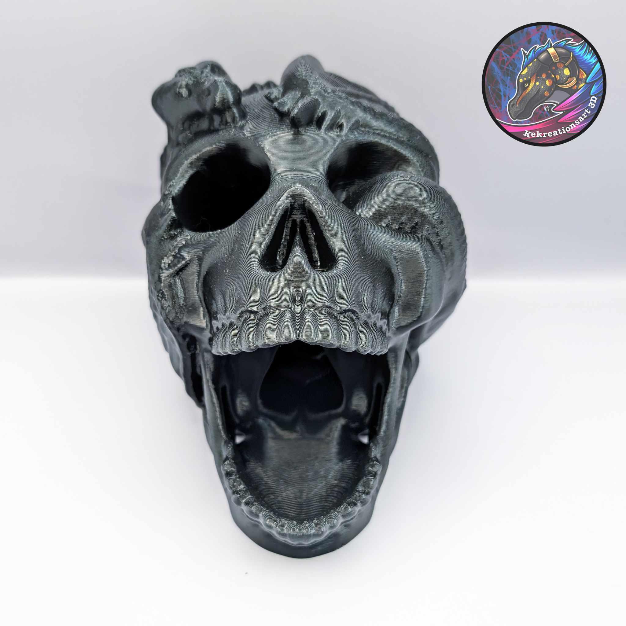 Skull With Dragon Dice Tower 3d model