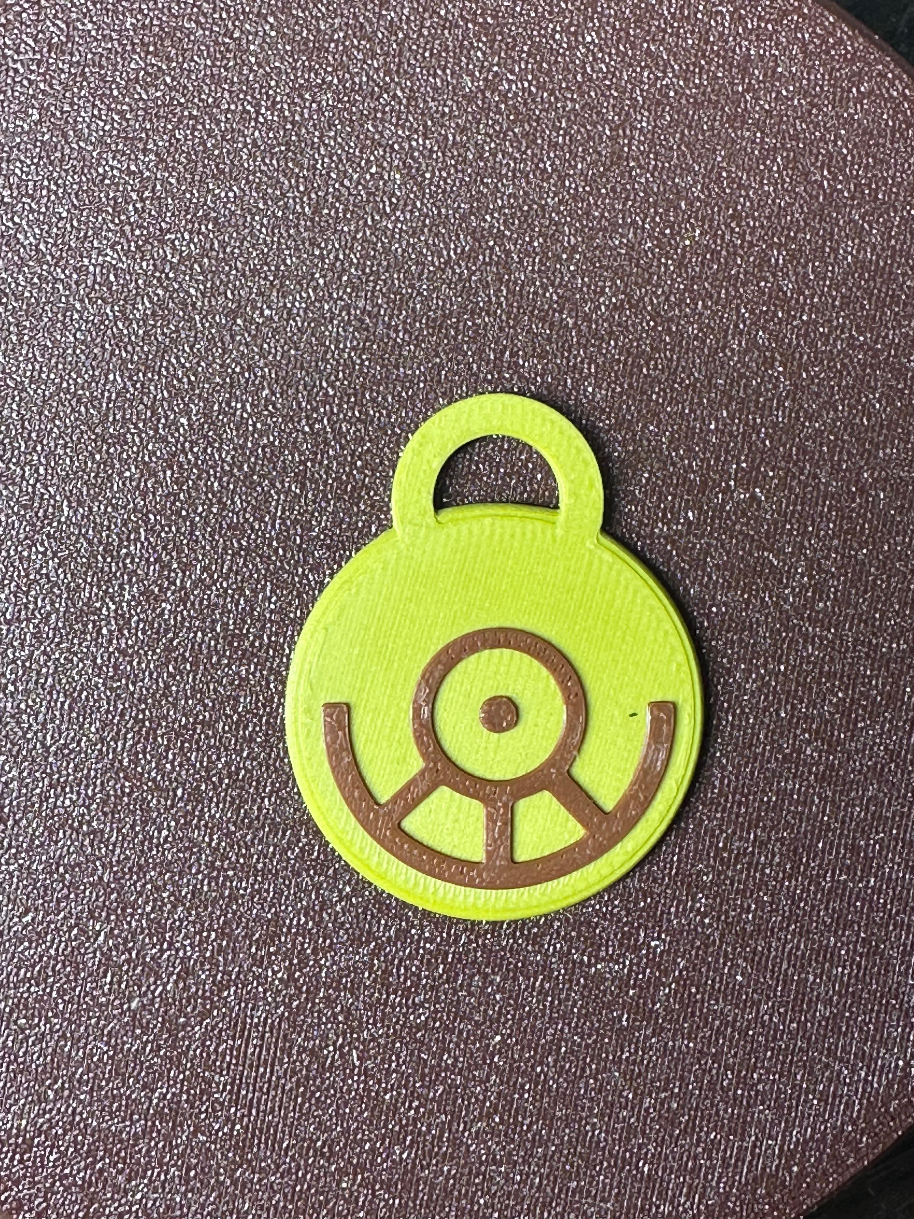 POKEMON UNOWN MMU KEYCHAIN OR BAG PULL  “U” 3d model