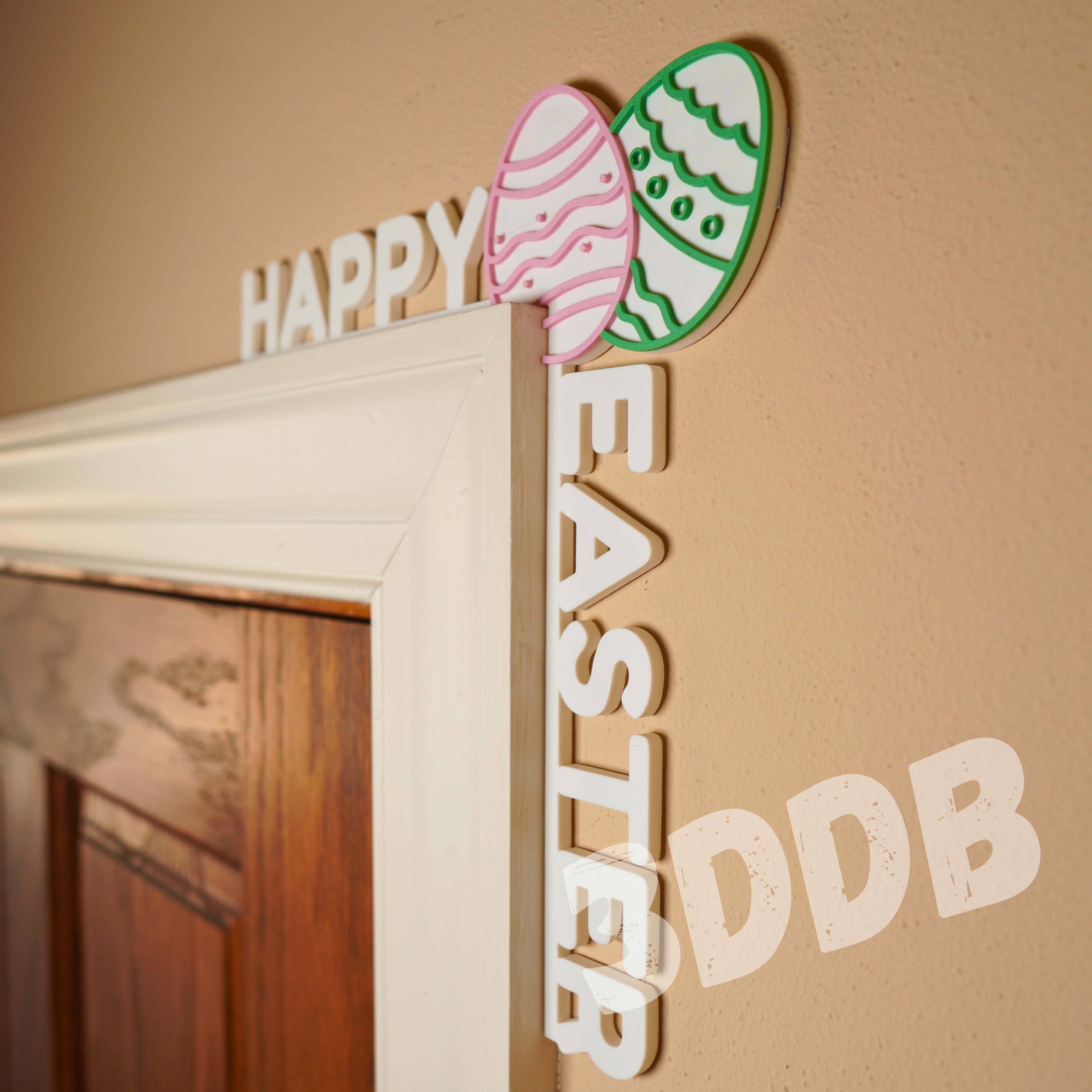 Happy Easter Door Topper 3d model