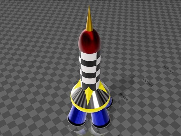 rocket 3d model