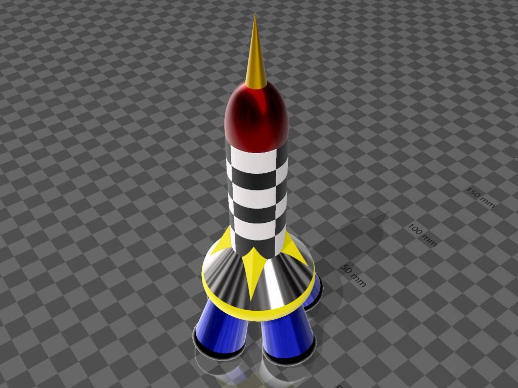 rocket 3d model