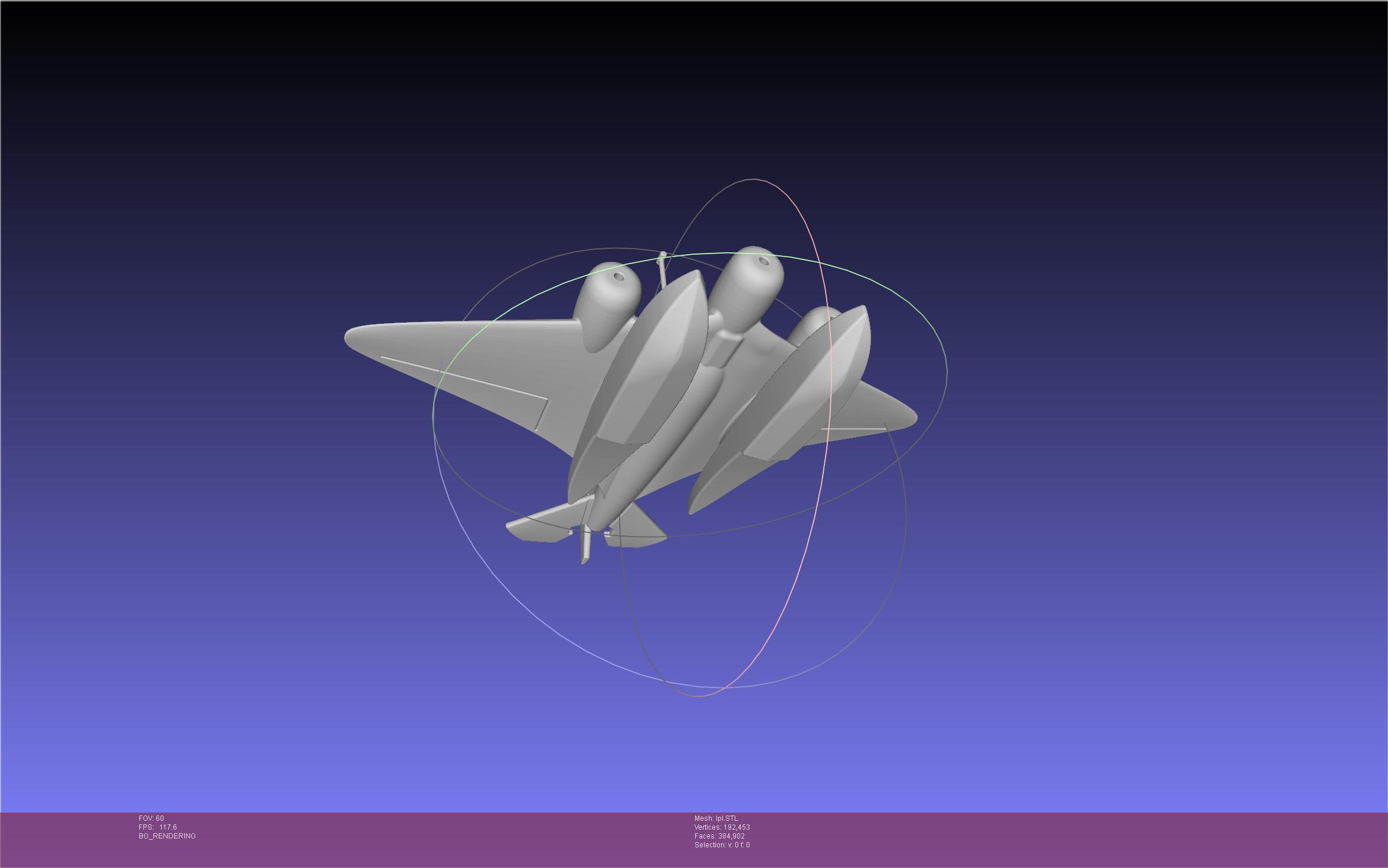 LPL Flying Submarine Model 3d model