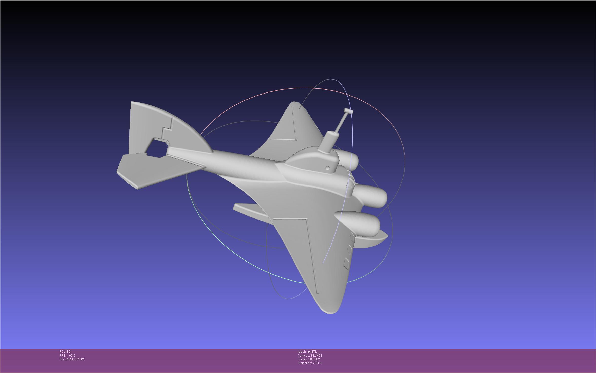 LPL Flying Submarine Model 3d model