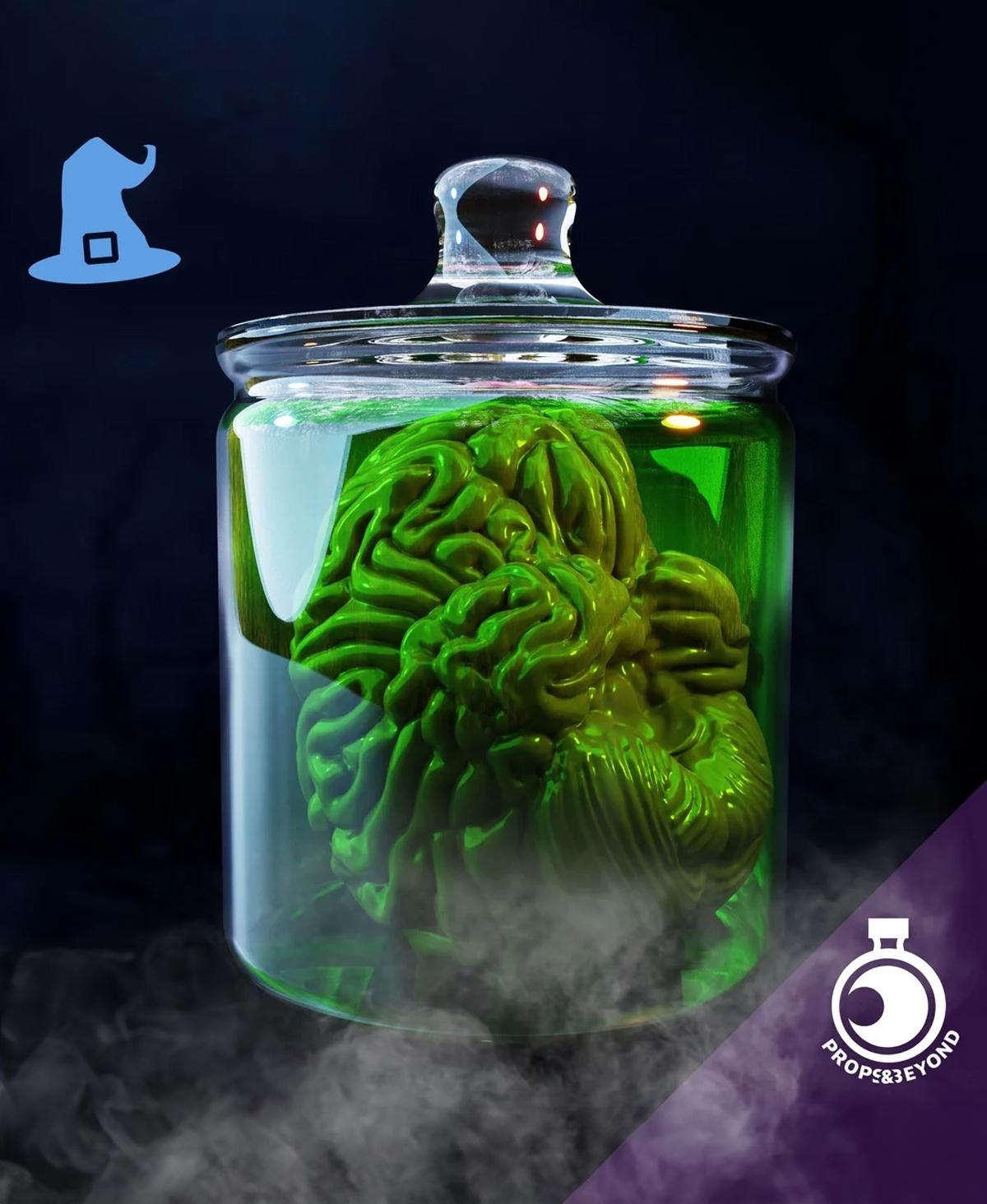 Brain in a Jar 3d model