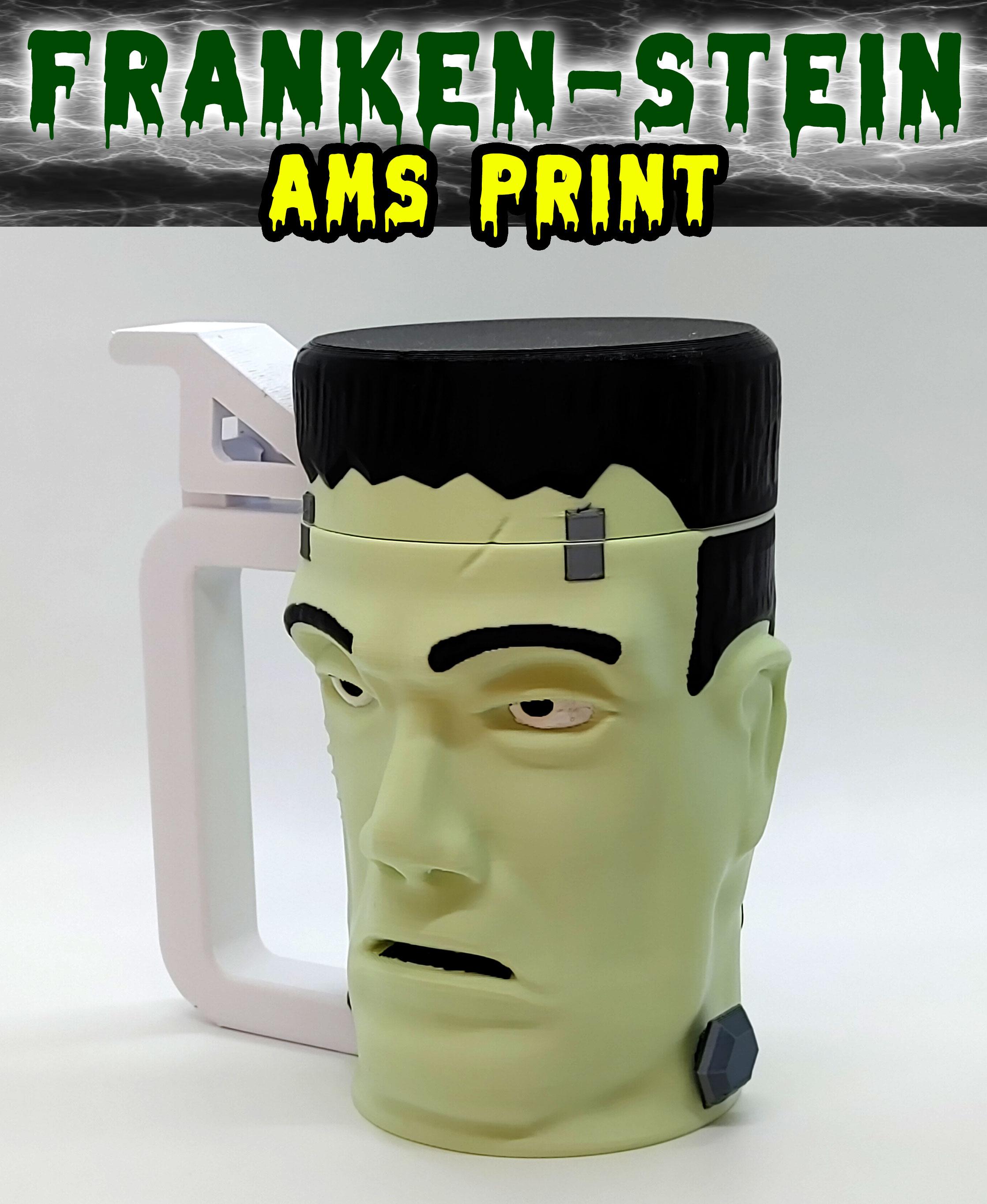 Franken-Stein Coozie Bambu AMS Project 3d model