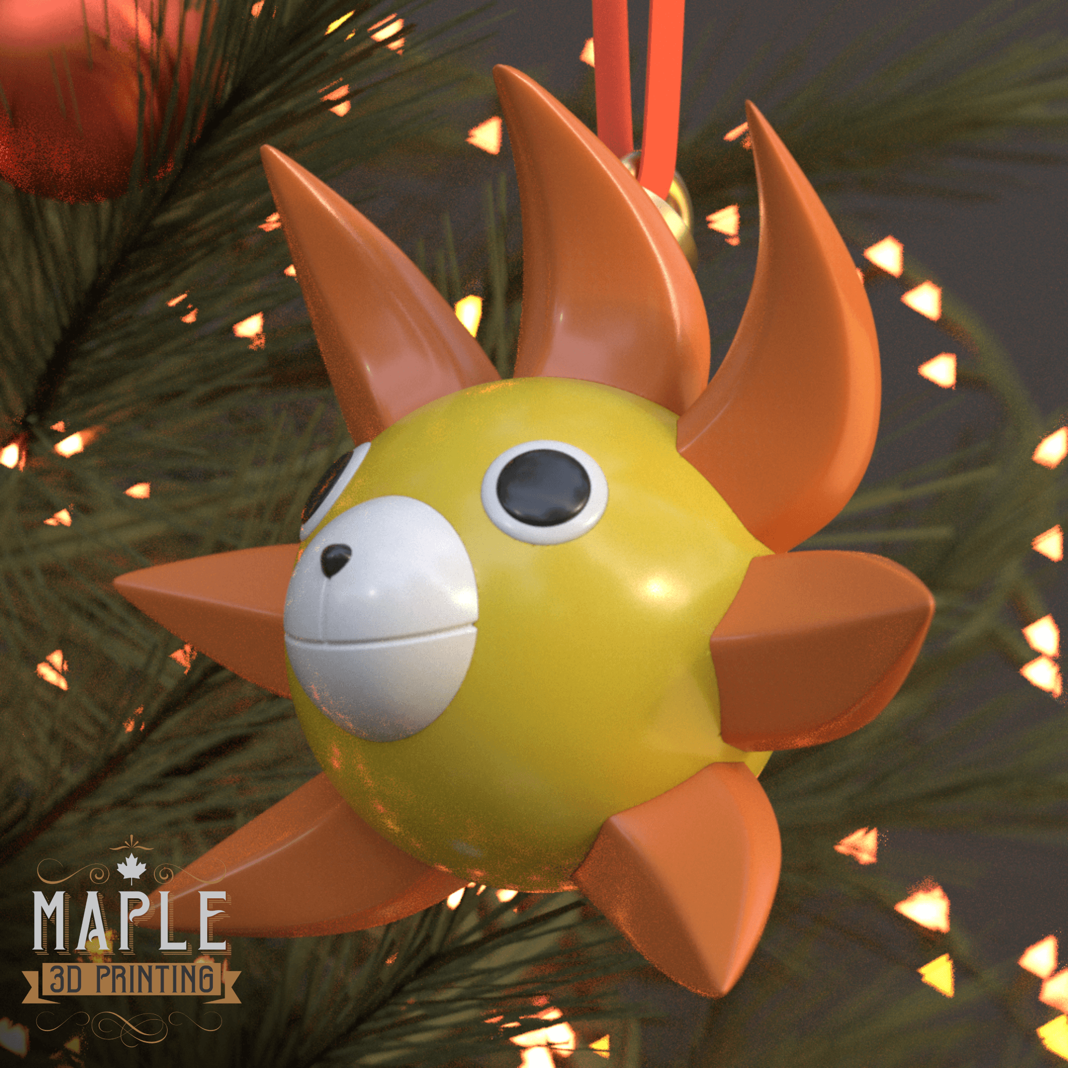 Thousand Sunny Ornament - Support Free - One Piece 3d model