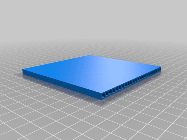 Corrugated plastic sheet 3d model